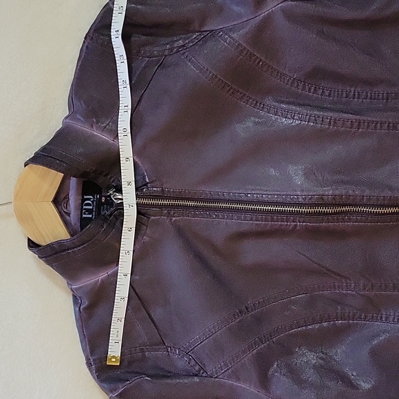 FAUX LEATHER JACKET BY FDJ - Picture 8 of 12